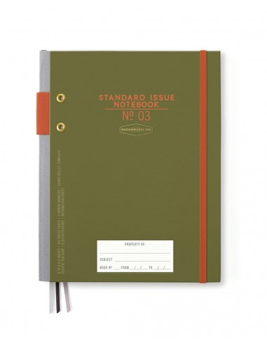 Cuaderno Standard Issue 03 Verde Militar - Designworks Ink.