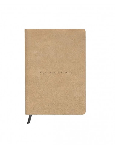 Cuaderno A5 Rayado Piel Camel - Flying Spirit - Clairefontaine