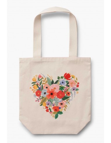 Tote Bag Canvas Floral Heart - Rifle Paper Co.