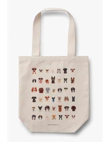 Tote Bag Canvas Perros - Rifle Paper Co.