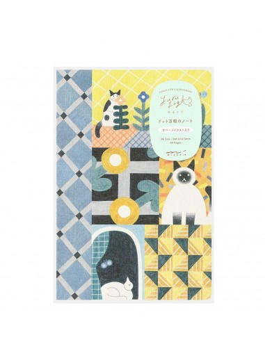 Cuaderno B6 Yuru Log Cat - Midori