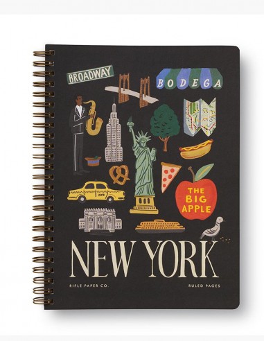 Cuaderno A5 Espiral Rayado New York - Rifle Paper