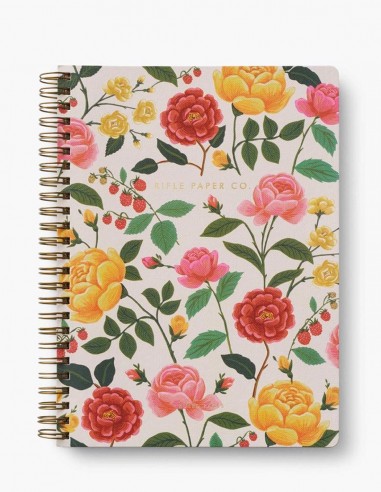 Cuaderno A5 Espiral Rayado Roses - Rifle Paper