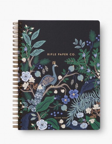 Cuaderno A5 Espiral Rayado Peacock - Rifle Paper