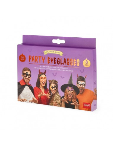 Set 8 gafas de Papel | Halloween | Legami