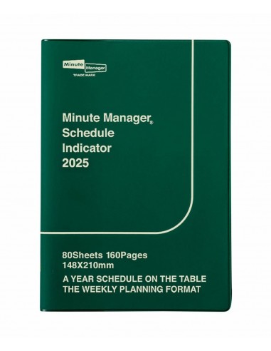 Agenda 2025 Minute Manager | A5 Semanal| Verde | Hightide