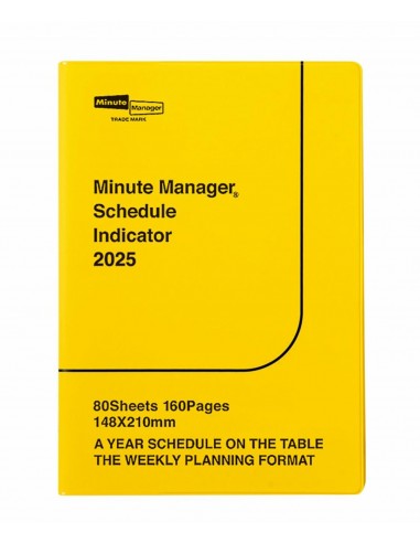 Agenda 2025 Minute Manager | A5 Semanal| Amarilla | Hightide