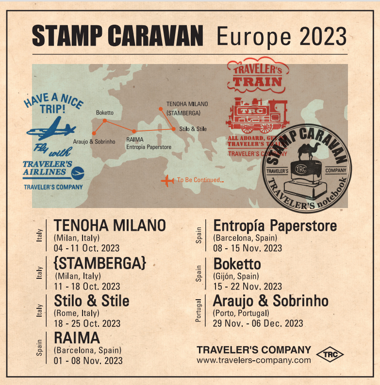 TRAVELER'S COMPANY CARAVAN in EUROPE